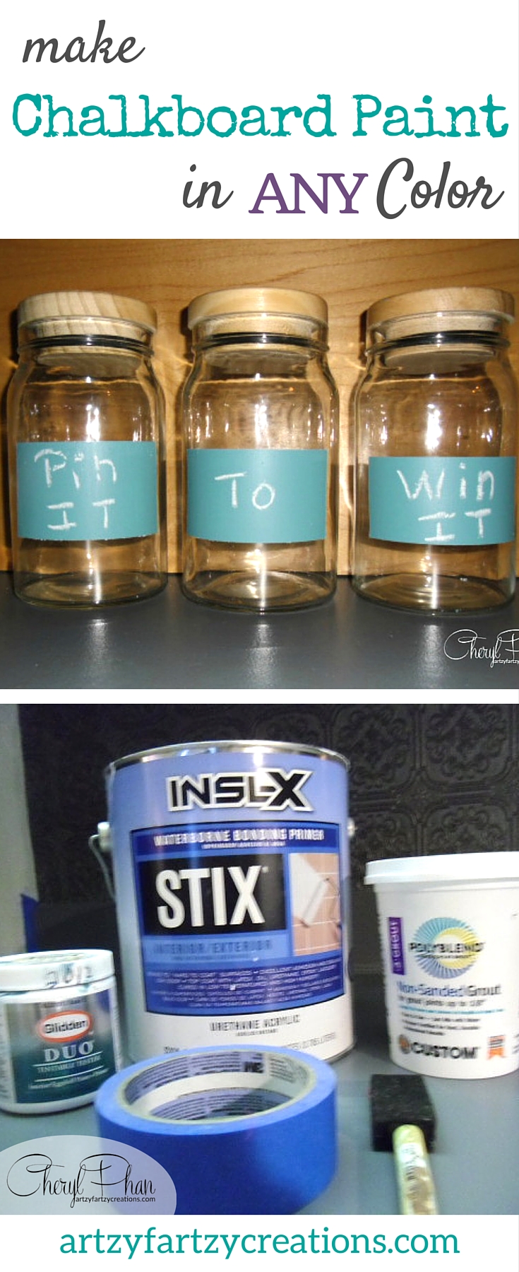 Pin It: Make Chalk Paint in any Color