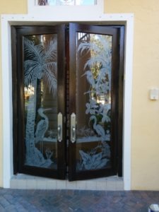 Front door after