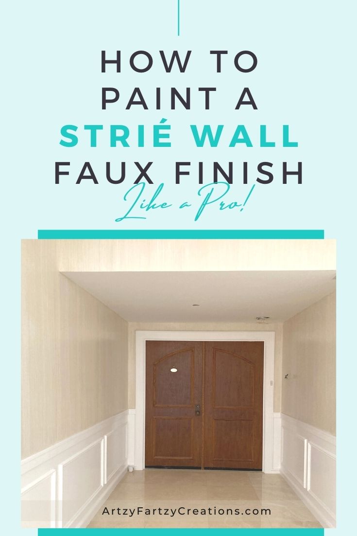 How to Paint a Stri Wall Faux Finish Artzy Fartzy Creations