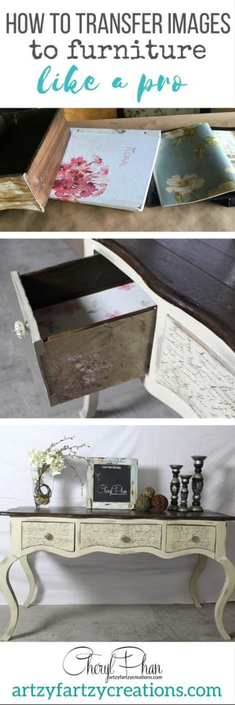 How to Transfer Images to Furniture like pro! Add graphics and stencils easily | Furniture Painting Tips by Cheryl Phan