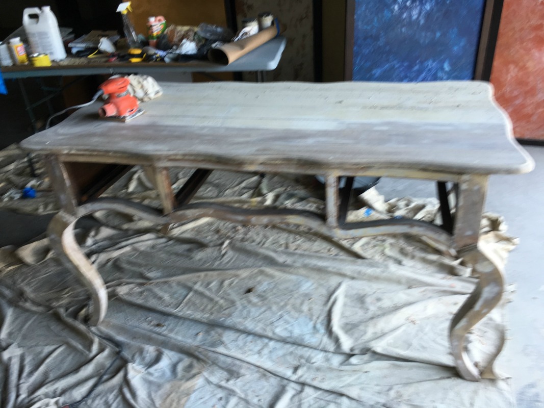 table sanded