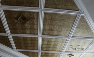 Faux Tin Ceiling on a Budget