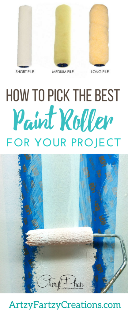 How to choose the right paint roller | Painting Tips by Cheryl Phan of ArtzyFartzyCreations.com