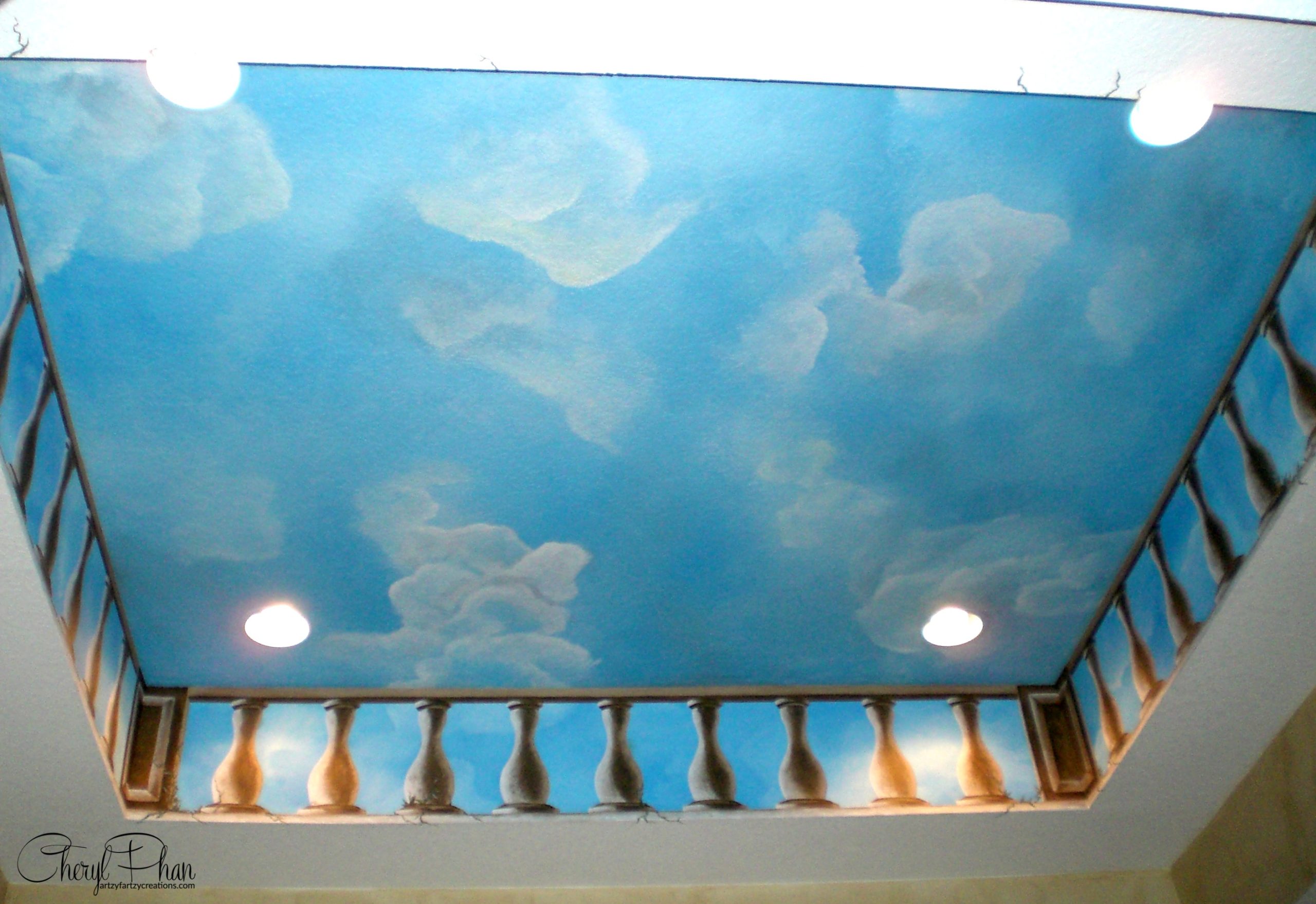 Painted Clouds on Ceilings & Walls | Cheryl Phan