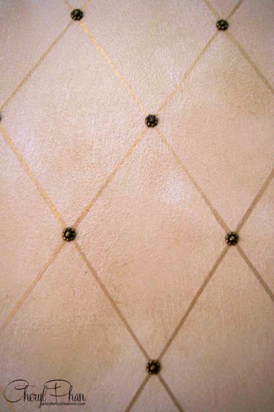 Decorating with Upholstery Tacks in Harlequin Cheryl Phan