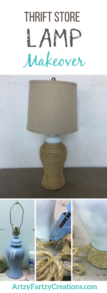 Thrift Store Lamp Makeover Ideas by Cheryl Phan | DIY Home Decor | Nautical Rope Lamp | Easy Lamp Updates