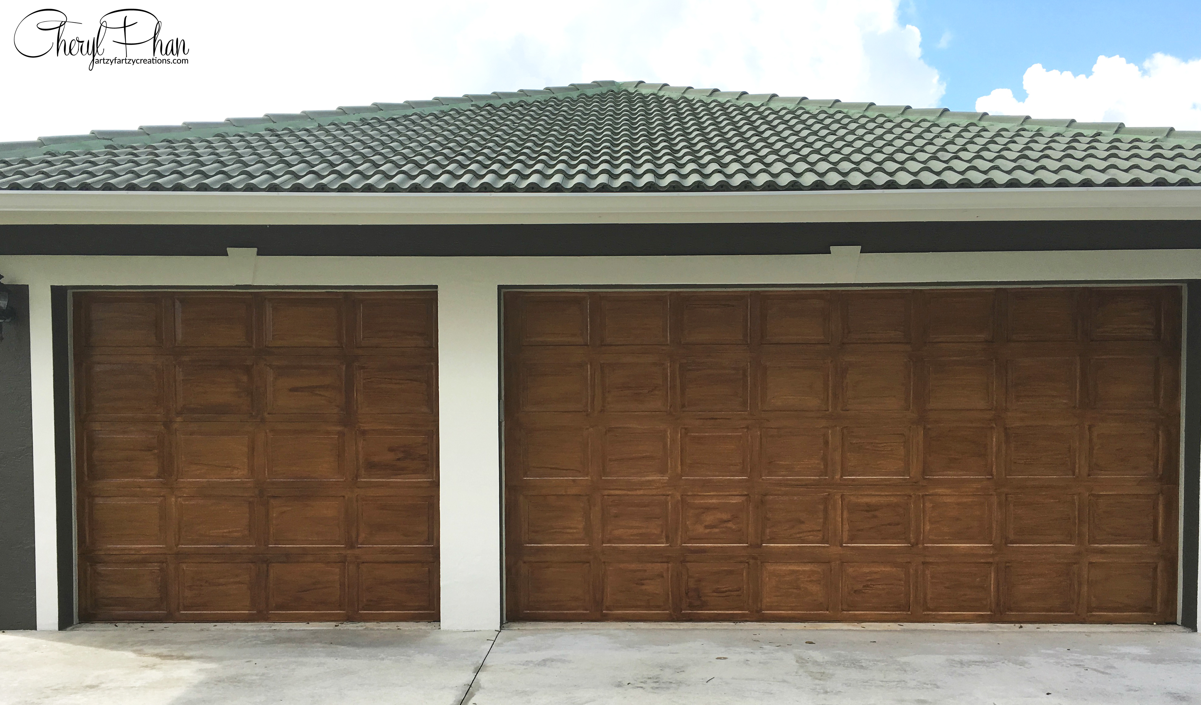 How to Wood Grain Garage Doors | Faux Finish | Decorative ...