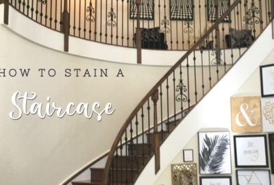 How to stain a staircase_Cheryl Phan