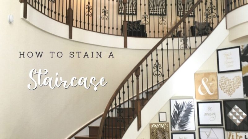 How to stain a staircase_Cheryl Phan