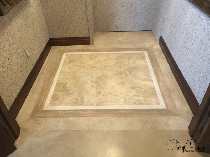 Painted Tile Floor Makeover Project by Cheryl Phan