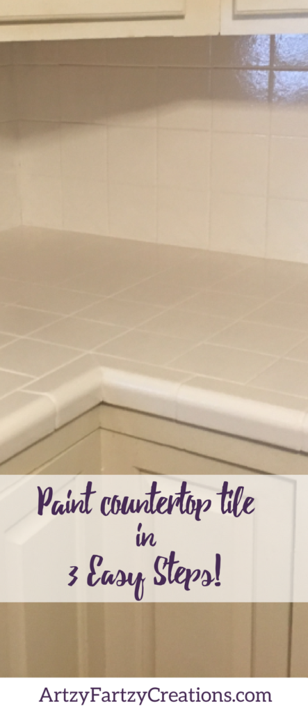 Paint Tile Countertops In Three Easy, How To Cover Up Old Tile Countertops