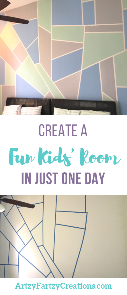 How to create a fun kids' room in one day by Cheryl Phan @ ArtzyFartzyCreations.com