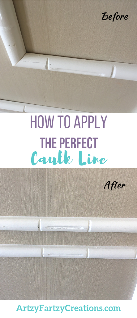 How to Apply the Perfect Caulk Line by Cheryl Phan @ ArtzyFartzyCreations.com