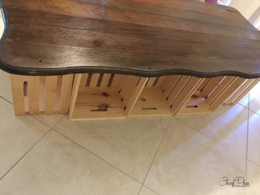 How to Design a Custom Wood Crate Coffee Table by Cheryl Phan | ArtzyFartzyCreations.com