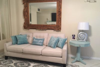 Budget-Friendly Home Makeovers - Mirror Makeover by Cheryl Phan @ ArtzyFartzyCreations.com