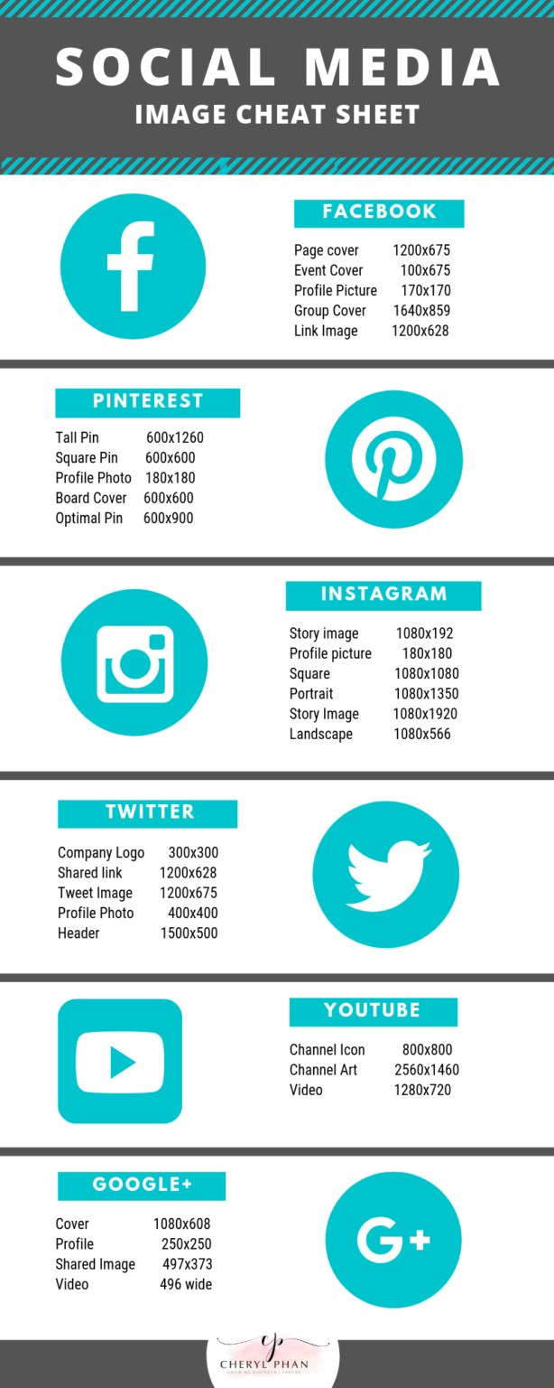 Social media image sizes - a cheat sheet to help you size your graphics