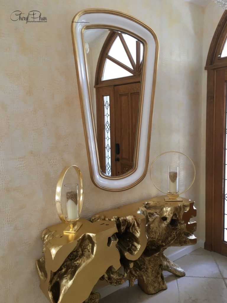 Bold & Spectacular Gold Crocodile Walls Your Guests Won’t Stop Talking About by Cheryl Phan_ArtzyFartzyCreations.com