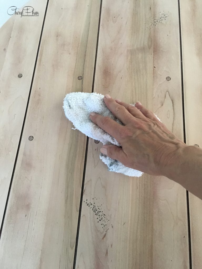 Create a Weathered Wood Finish Table in 3 Easy Steps_Cheryl Phan_ArtzyFartzyCreations.com