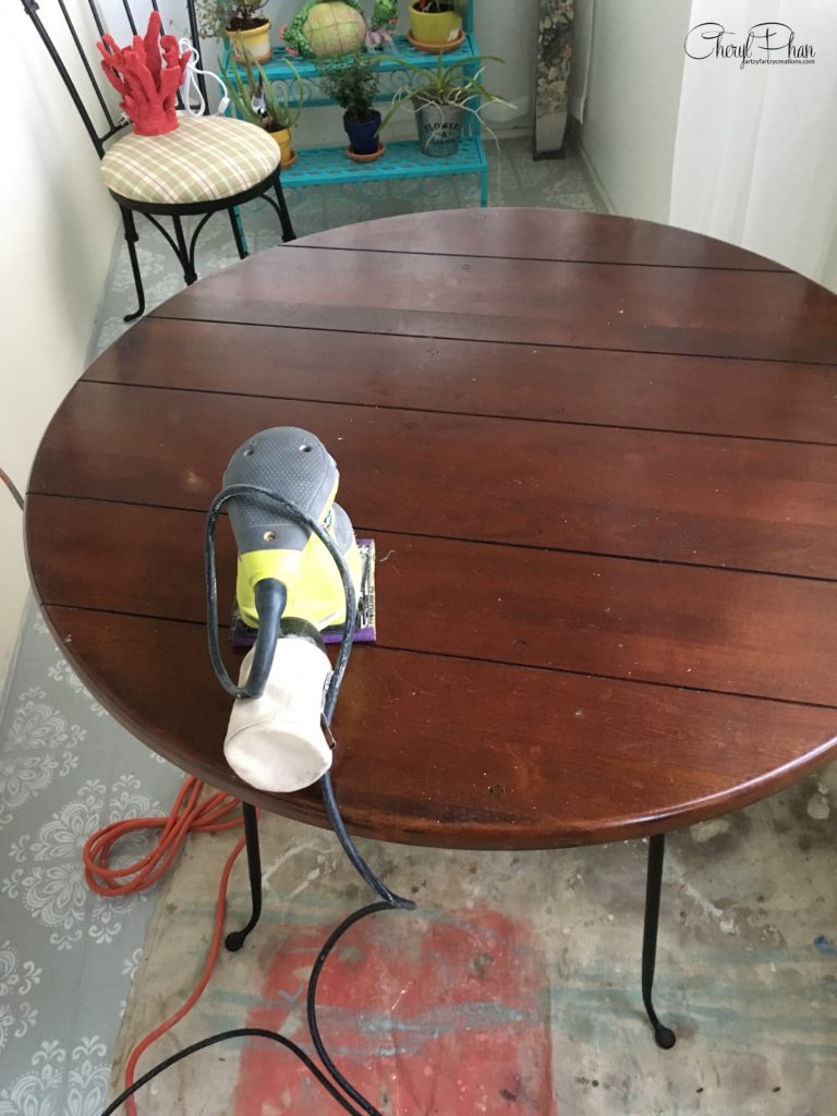 Create a Weathered Wood Finish Table in 3 Easy Steps_Cheryl Phan_ArtzyFartzyCreations.com