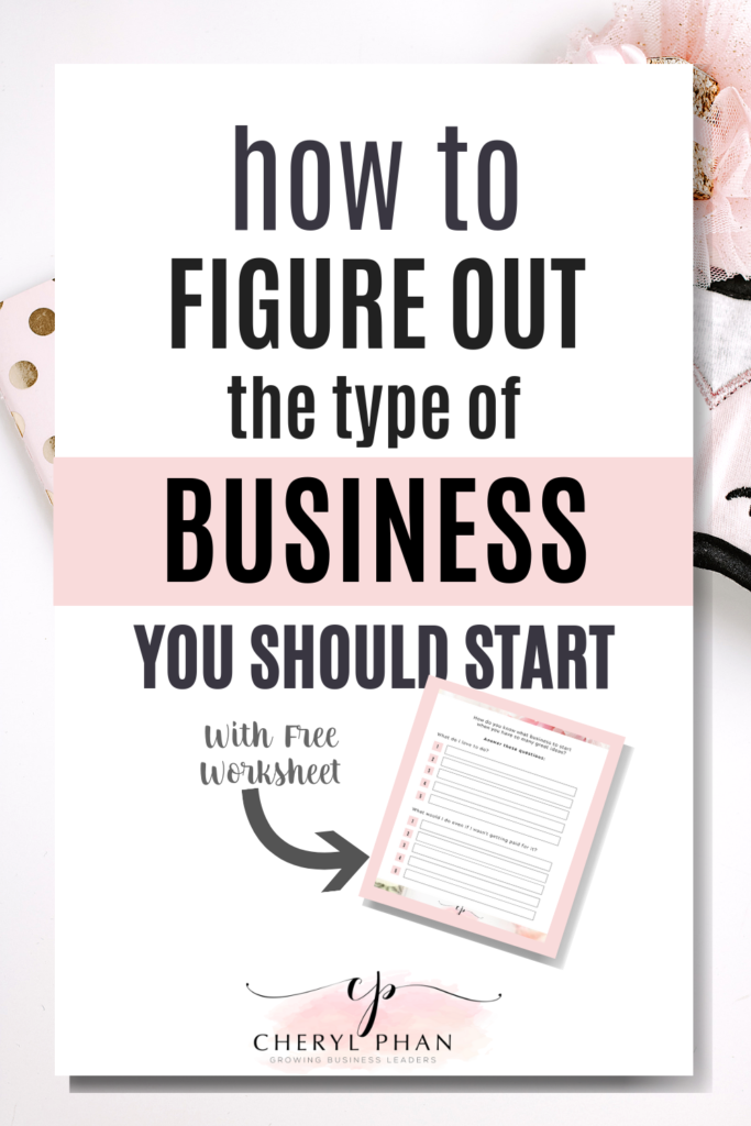 How to figure out what type of business you should start - Cheryl Phan