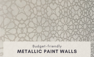 How to Add a Bold Statement to your walls with Silver Metallic Paint