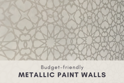 How to Add a Bold Statement to your walls with Silver Metallic Paint