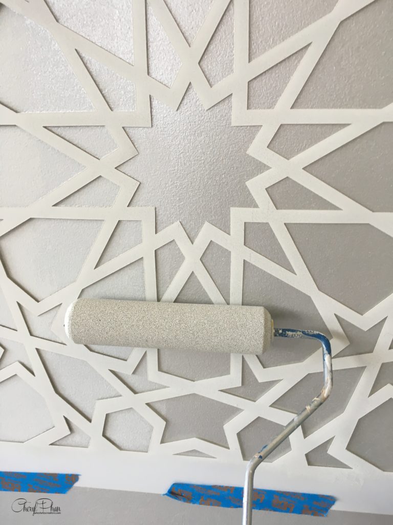 The BEST Metallic Paint for Stenciling Walls!