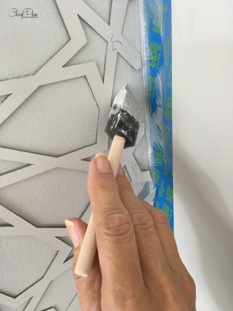 The BEST Metallic Paint for Stenciling Walls!