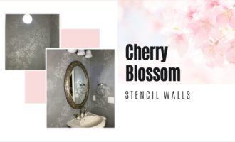 Cherry blossom decorative wall finish_Cheryl Phan