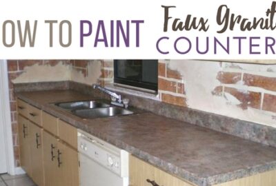 How to paint faux granite countertops