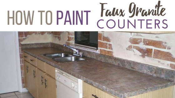 How to paint faux granite countertops