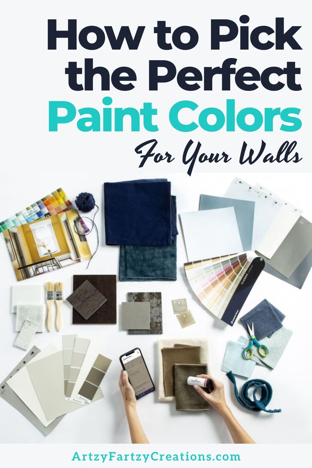 How to Pick the Perfect Paint Colors for Your Walls by Cherl Phan @ ArtzyFartzyCreations.com