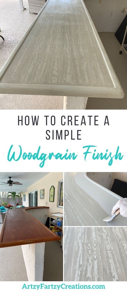 How to create a simple wood grain finish_ArtzyFarztyCreations