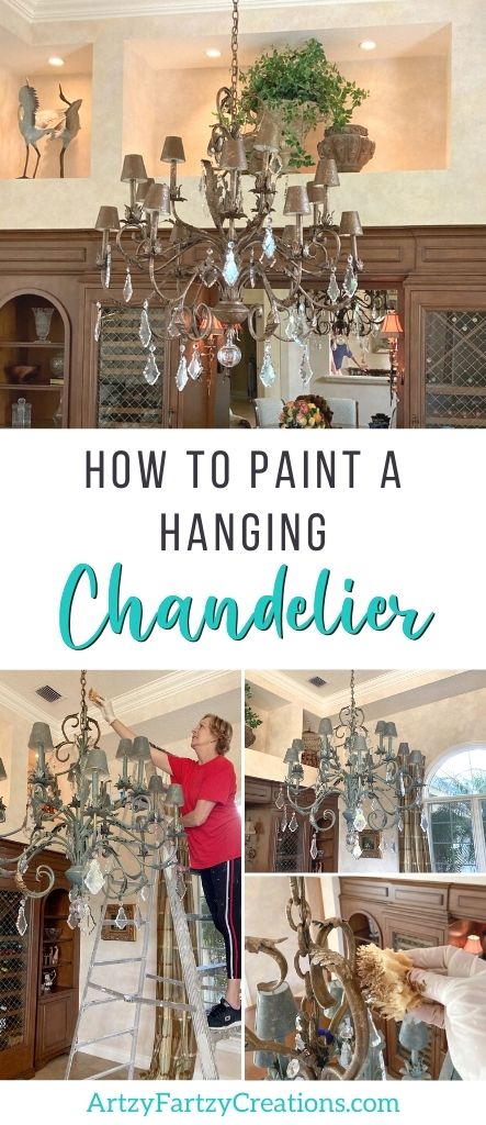How to Paint a Hanging Chandelier