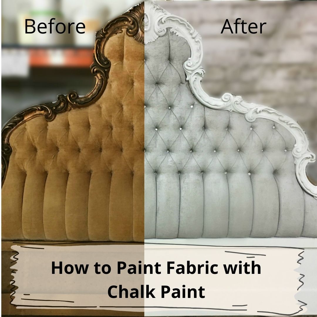 How to paint velvet fabric with chalk paint