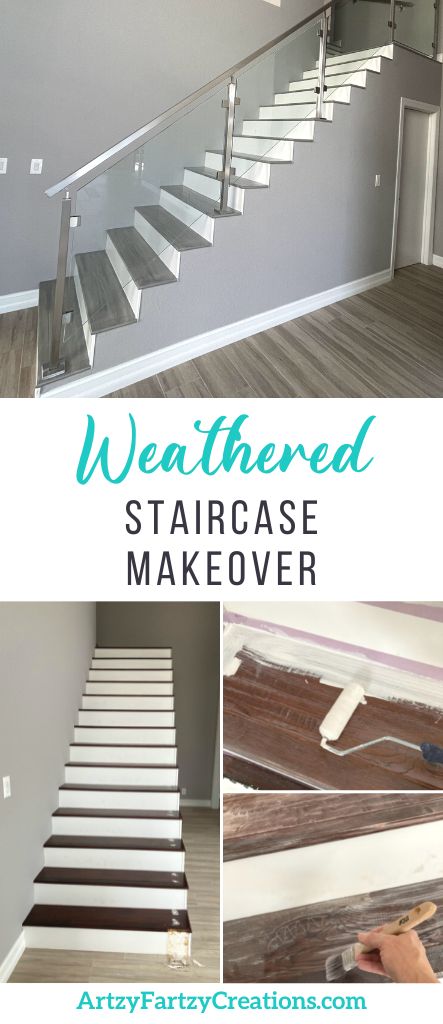 Weathered Staircase Makeover