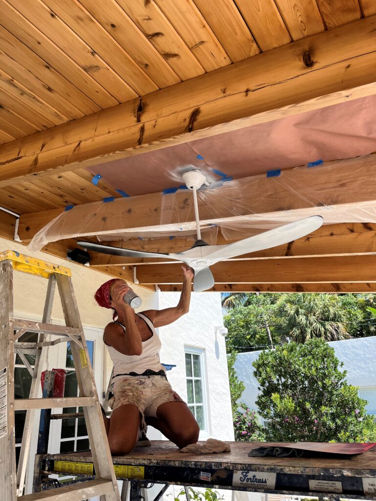 Quick and Easy Ceiling Fan Repaint Without Removing It 