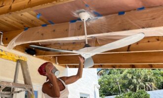 Quick and Easy Ceiling Fan Repaint Without Removing It