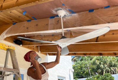 Quick and Easy Ceiling Fan Repaint Without Removing It