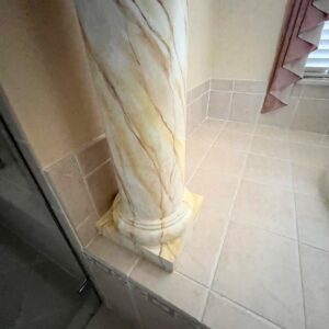 Marbleized Faux Columns 