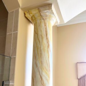 Marbleized Faux Columns 